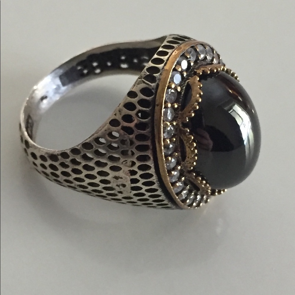 Oval Silver HematiteRing - Picture 6 of 8